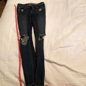 Rag and bone distressed skinny Jean